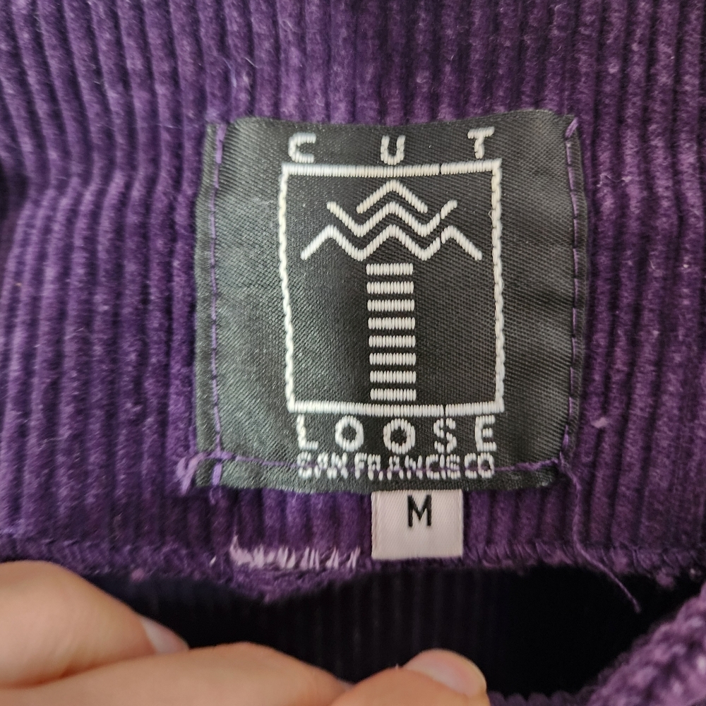 Cut Loose Purple Corduroy Cropped Jacket - Picture 5 of 6
